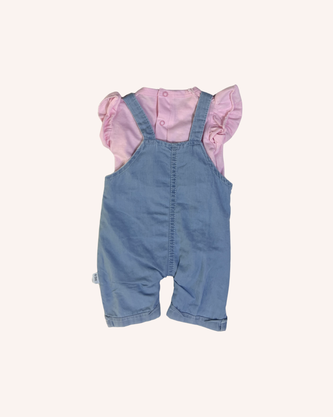 Heart Denim Romper