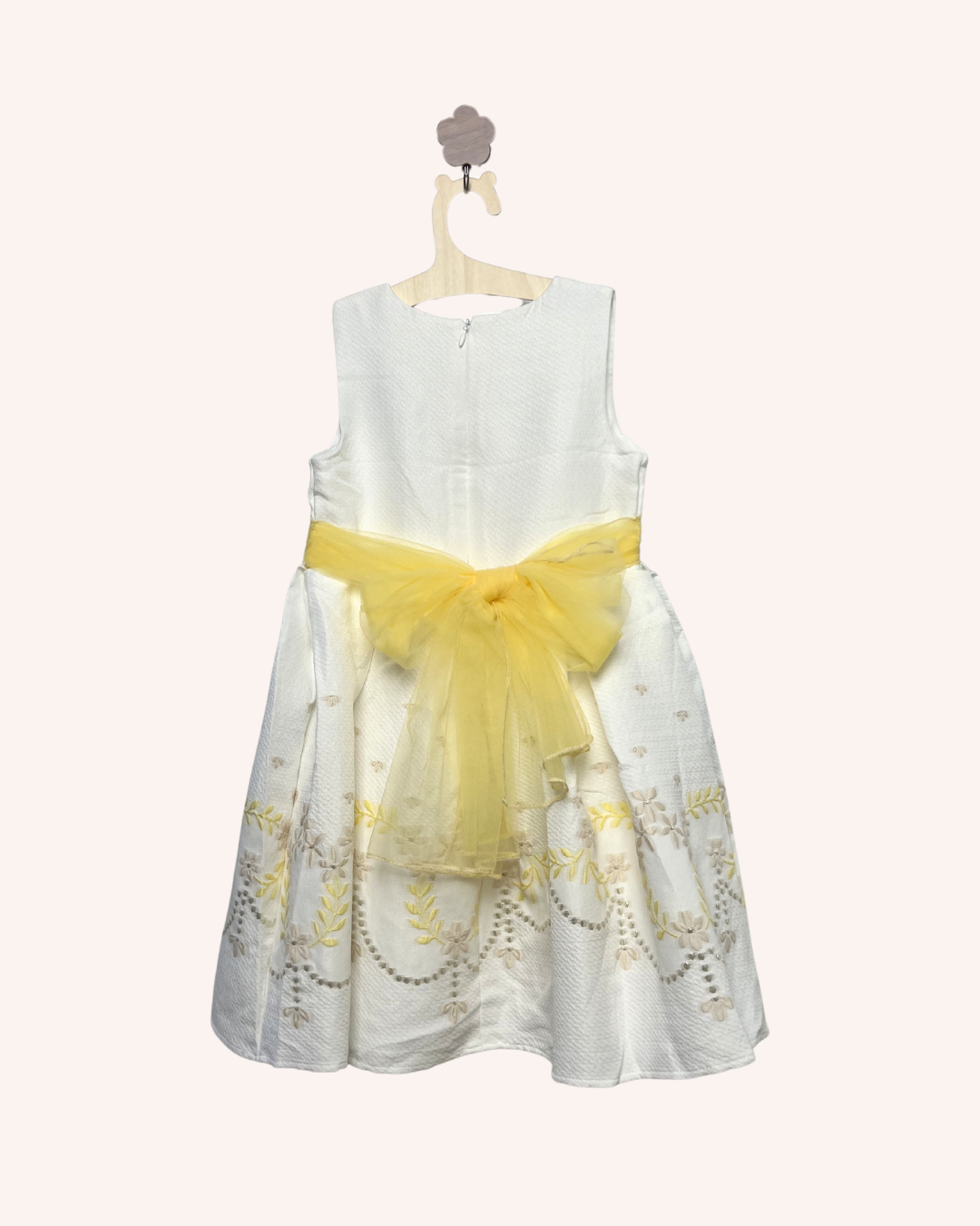 Yellow Embroidery Dress