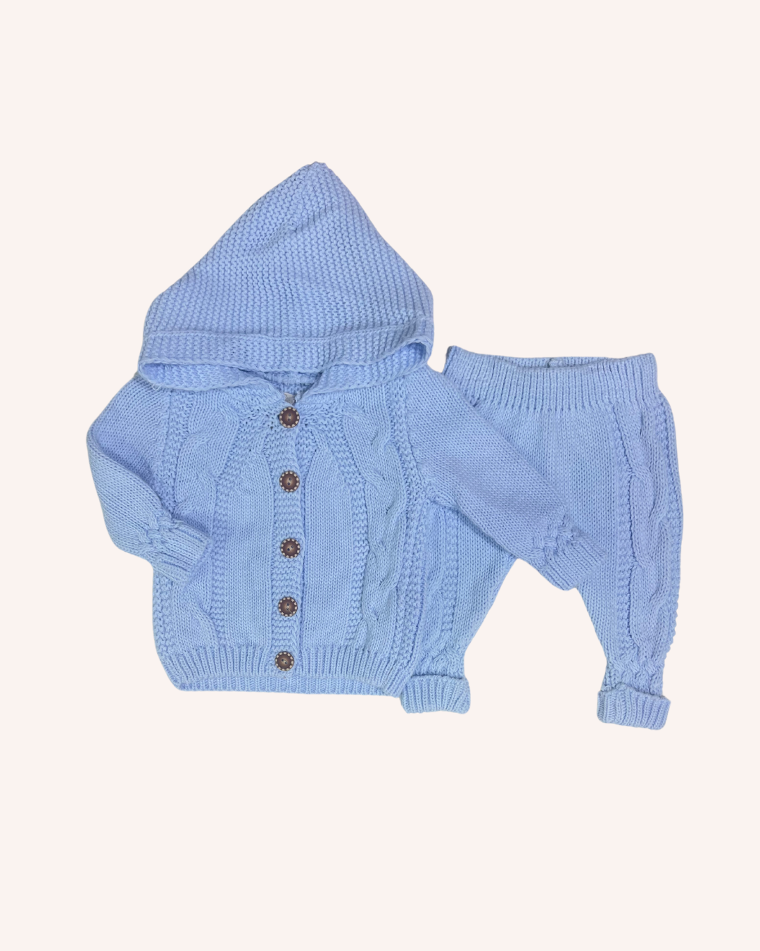 Blue Knitwear Set