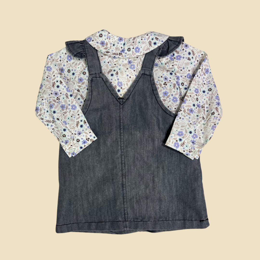 Floral Denim Dress