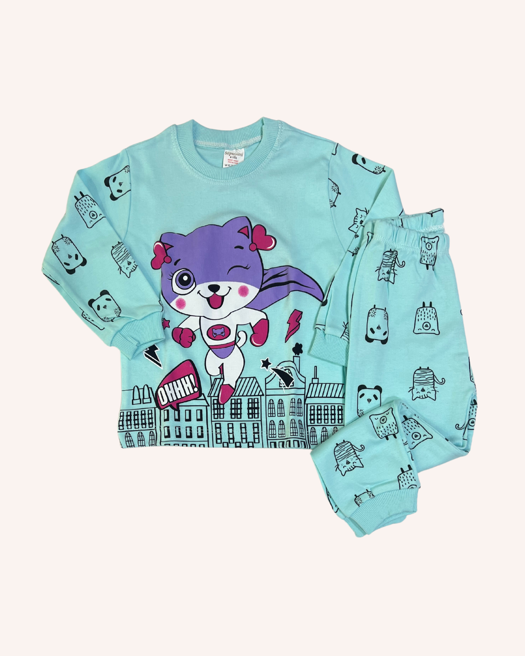 Cat Superhero Pyjama