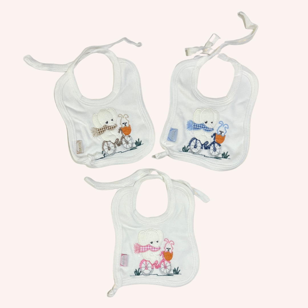 Elephant Cotton Bibs