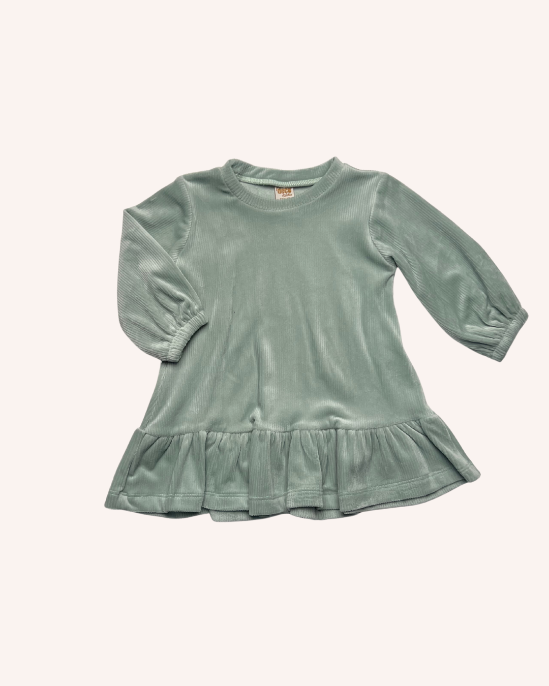 Velvet Mint Green Dress