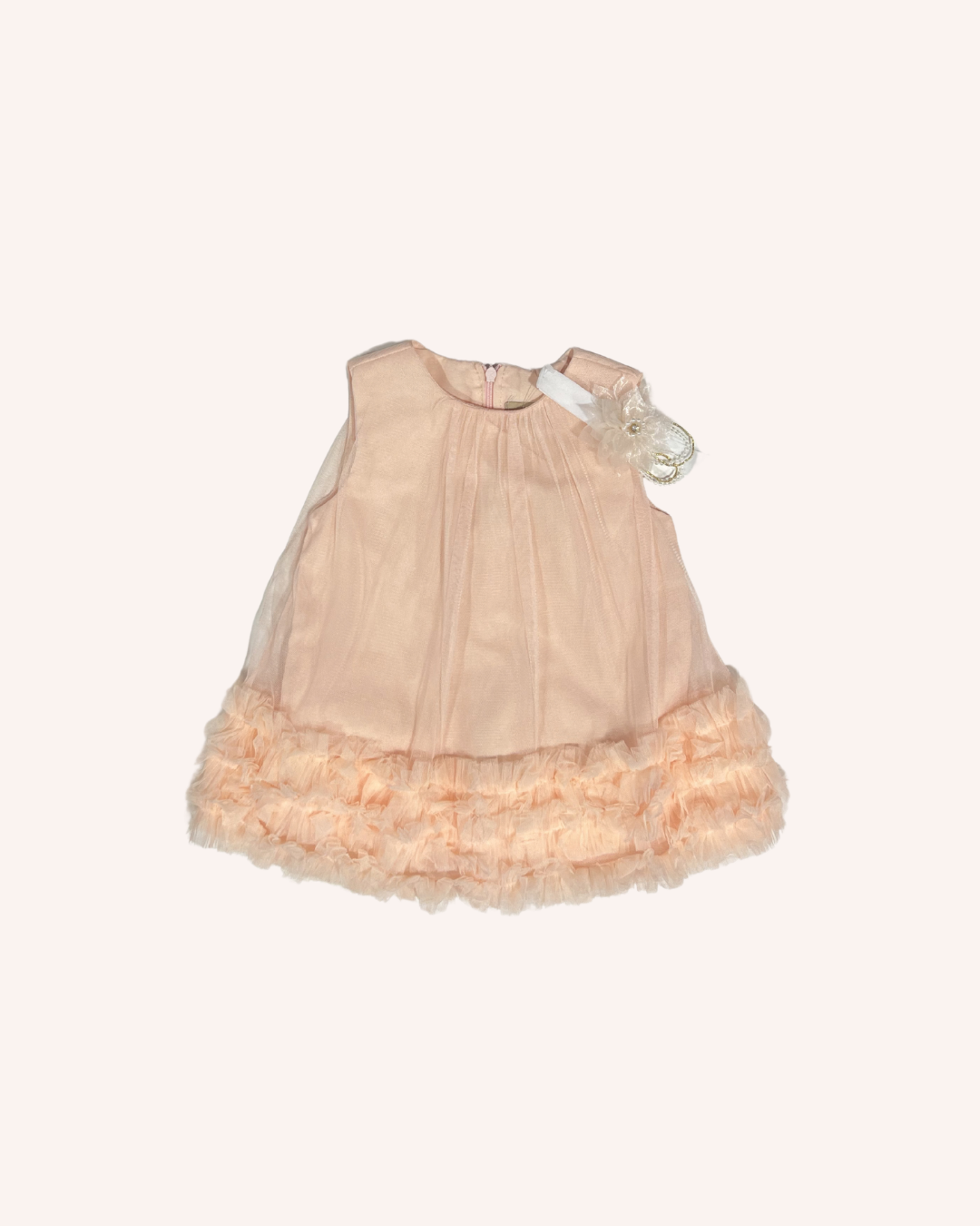 Salmon Tulle Dress