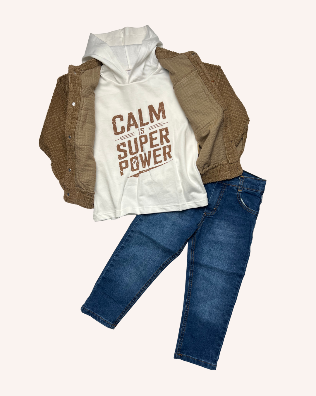 Brown Jacket 3-Pcs Set