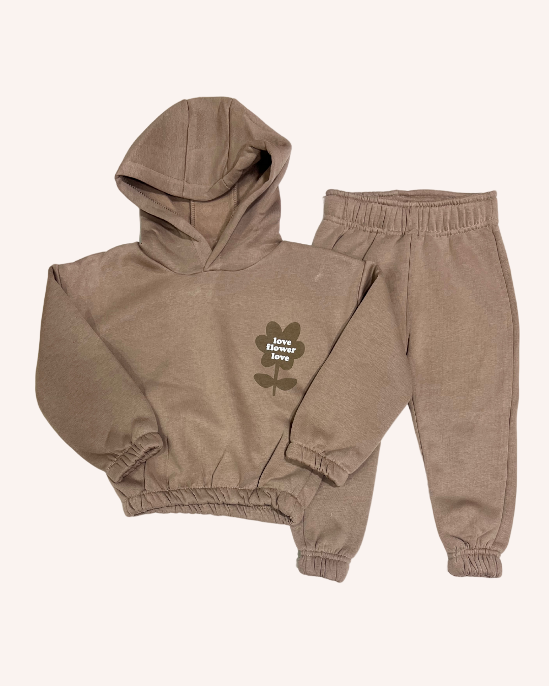 Beige Fleece Set