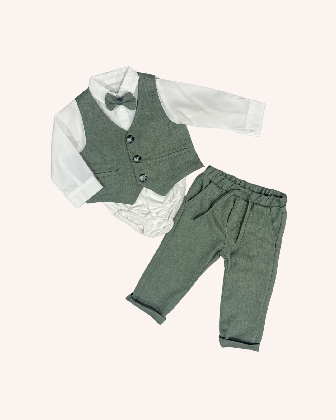 Khaki Vest Set