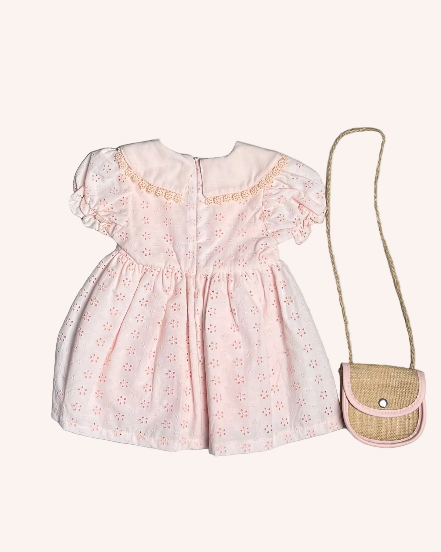 Salmon Floral Dress