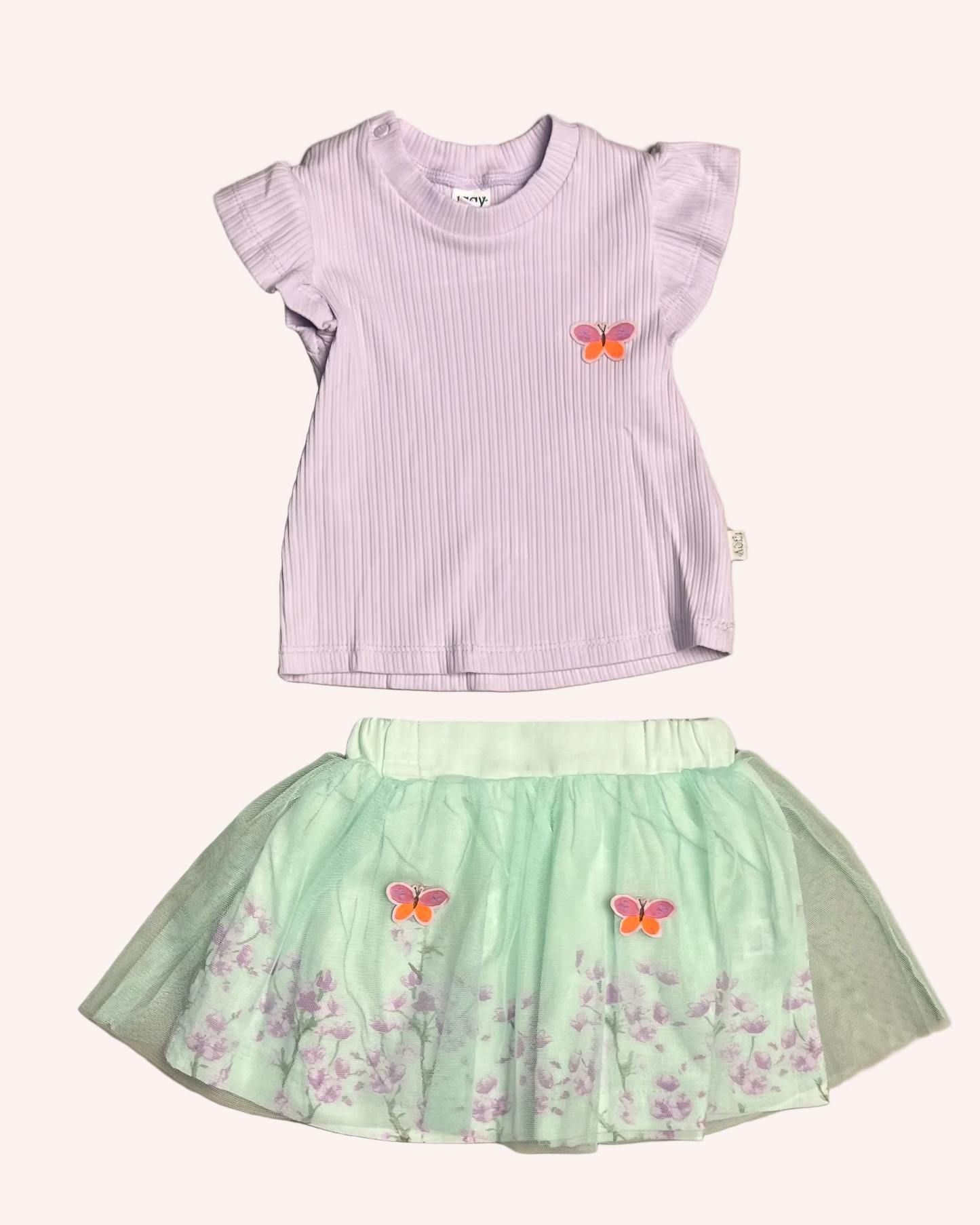 Butterflies Skirt Set
