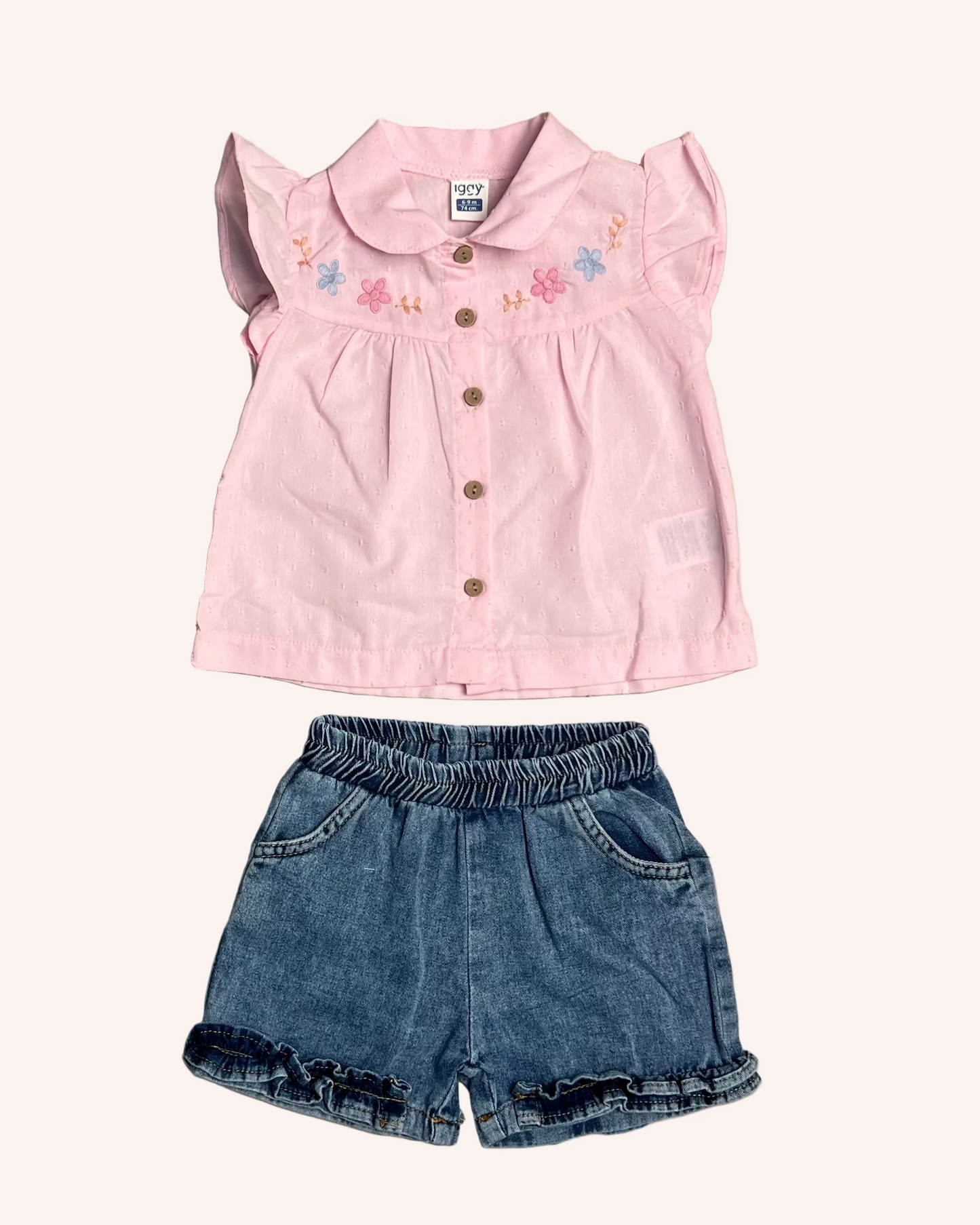 Flowers Shirt Set
