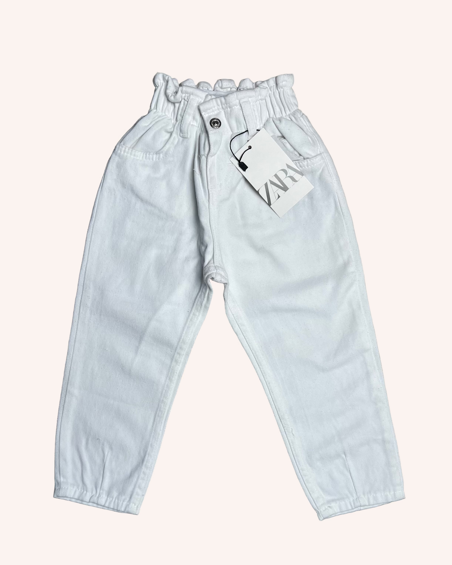 Denim Mom-Fit Pants