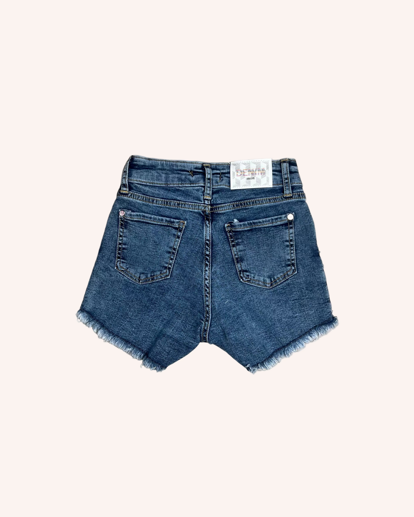 High-Waist Denim Shorts