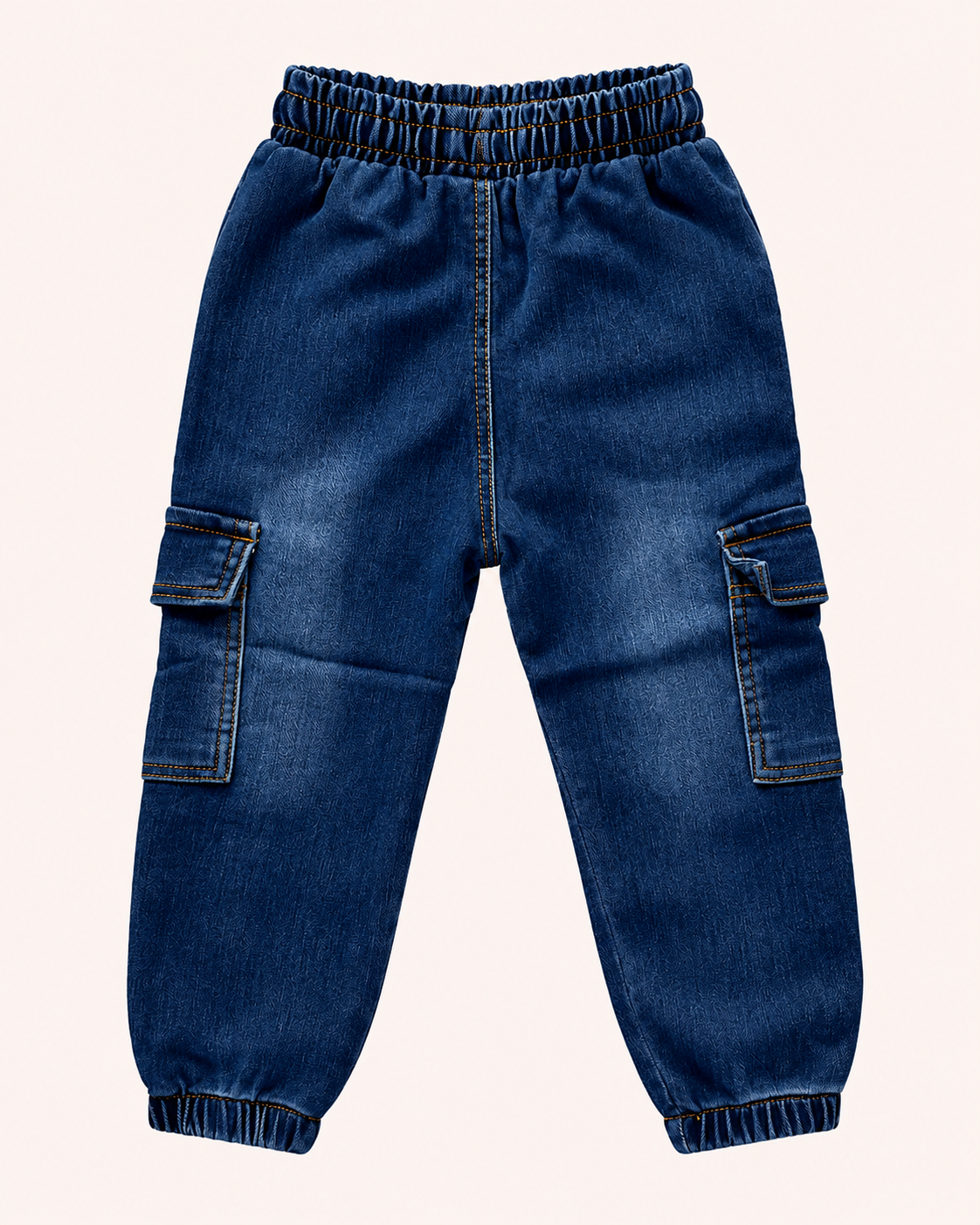 Denim Cargo Jogger Pants