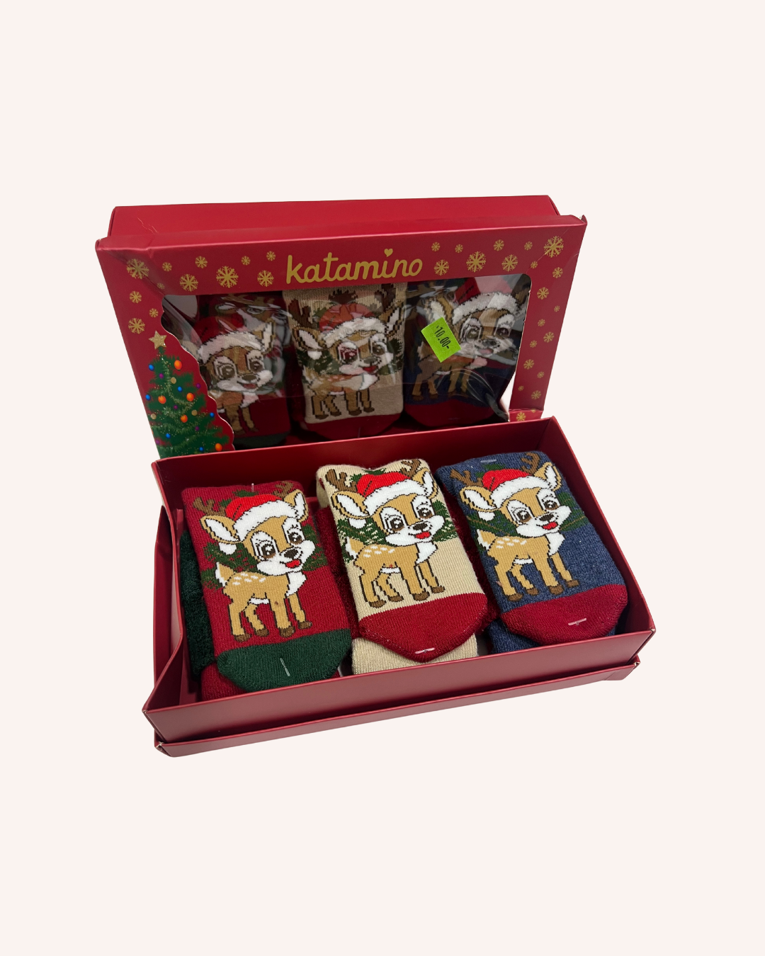 Reindeer Christmas Socks