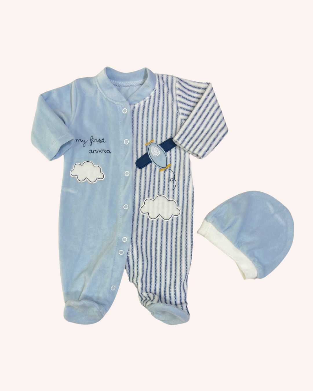 Airplane Velvet Overall
