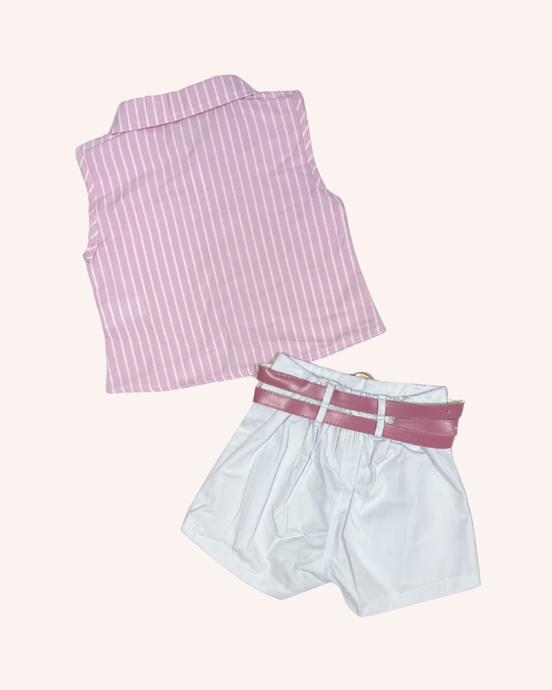 Stripped Shirt Set