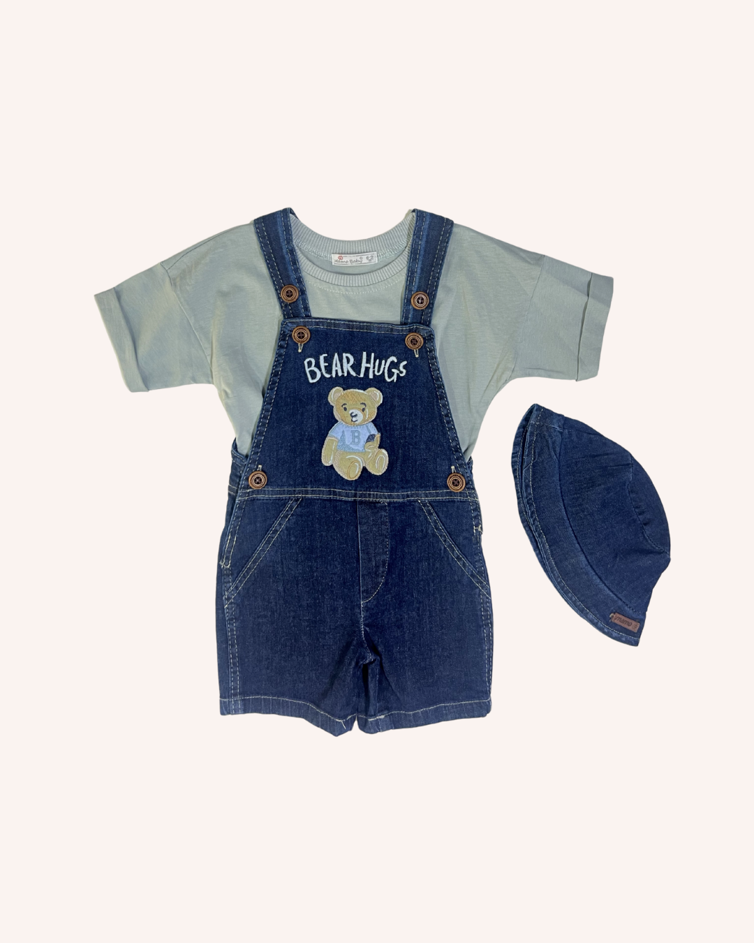 Bear Hug Denim Romper