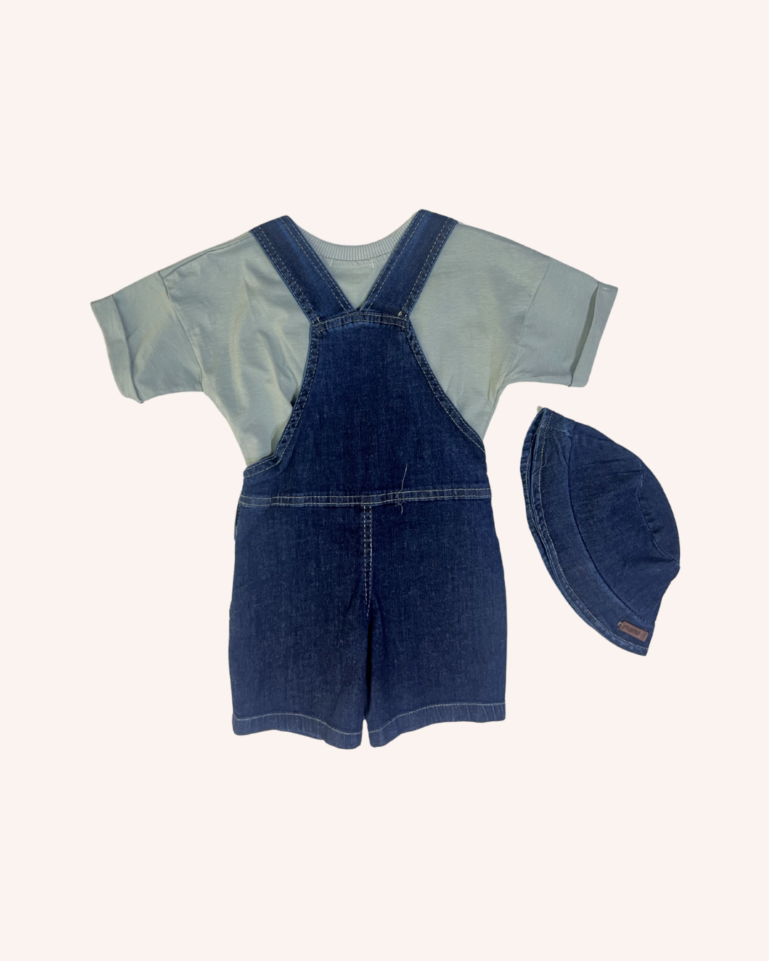 Bear Hug Denim Romper