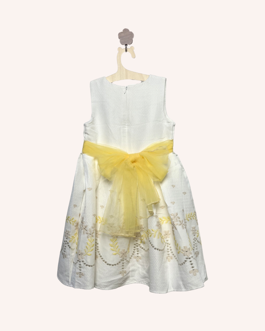 Yellow Embroidery Dress