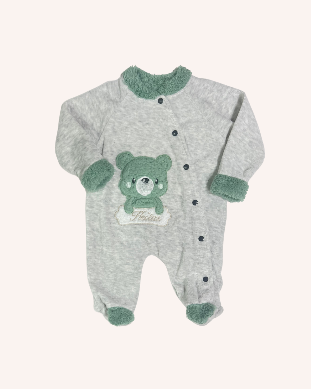 Bear Fleece Overall