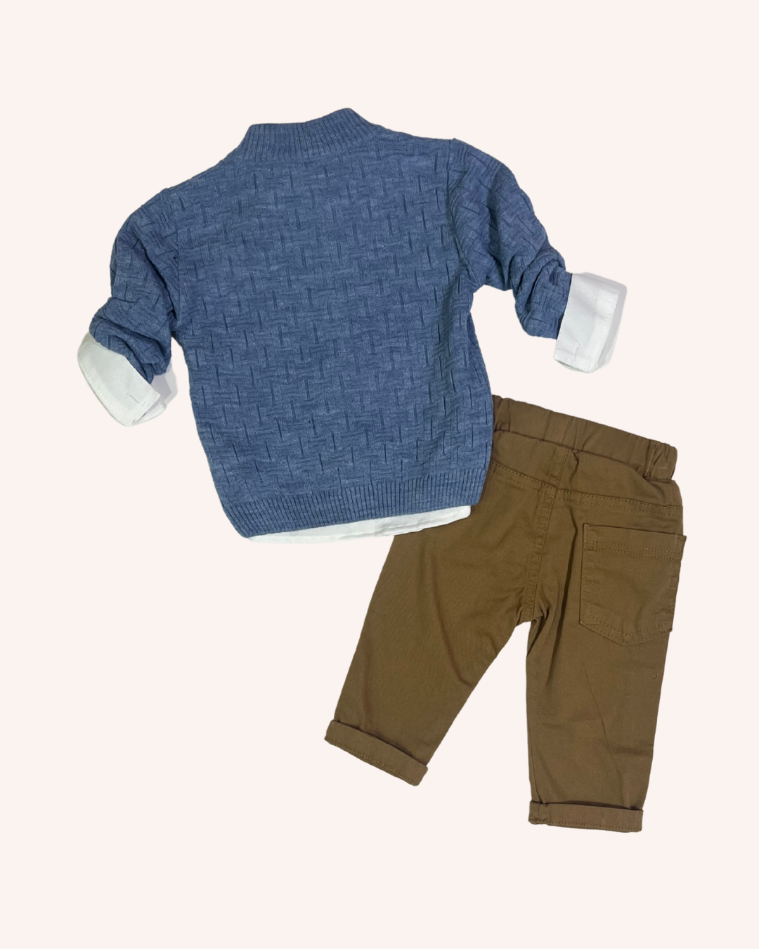 Classy Blue & Beige Set