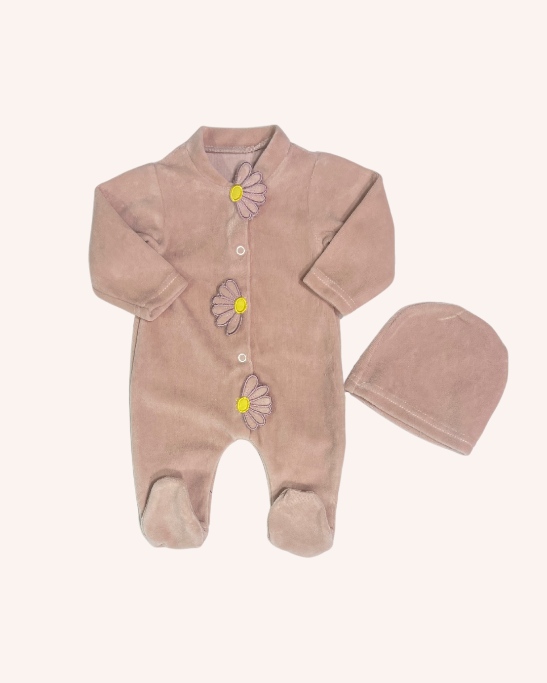 Daisy Velvet Overall