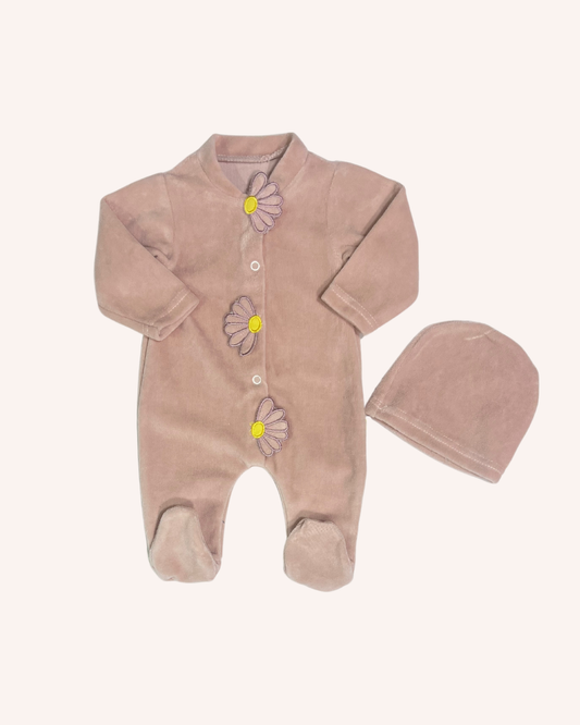 Daisy Velvet Overall