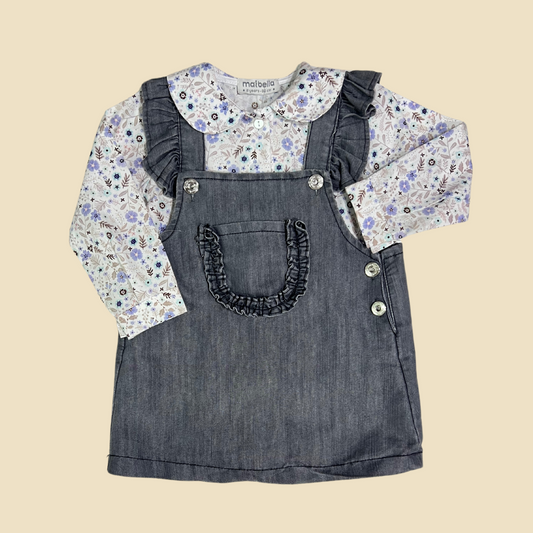 Floral Denim Dress