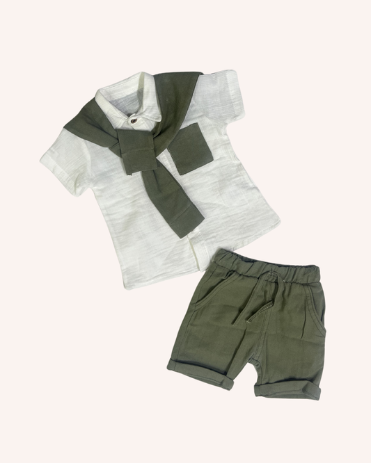Linen Khaki Set