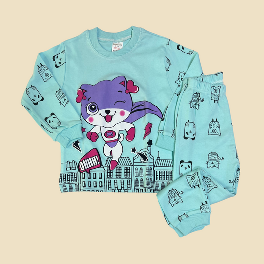 Cat Superhero Pyjama