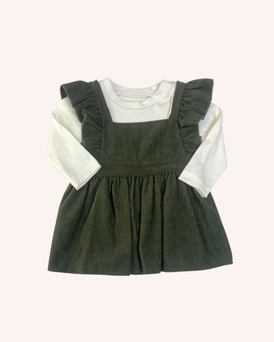 Ruffle Velvet Dress