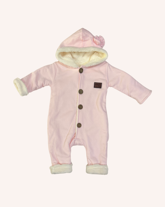 Fleece Pink Overall