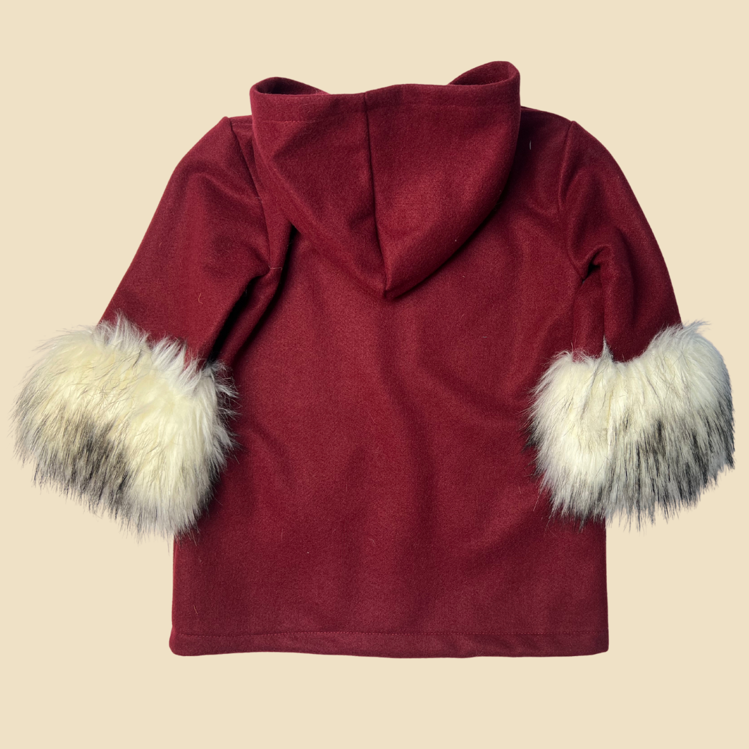 Hooded Bordeaux Coat