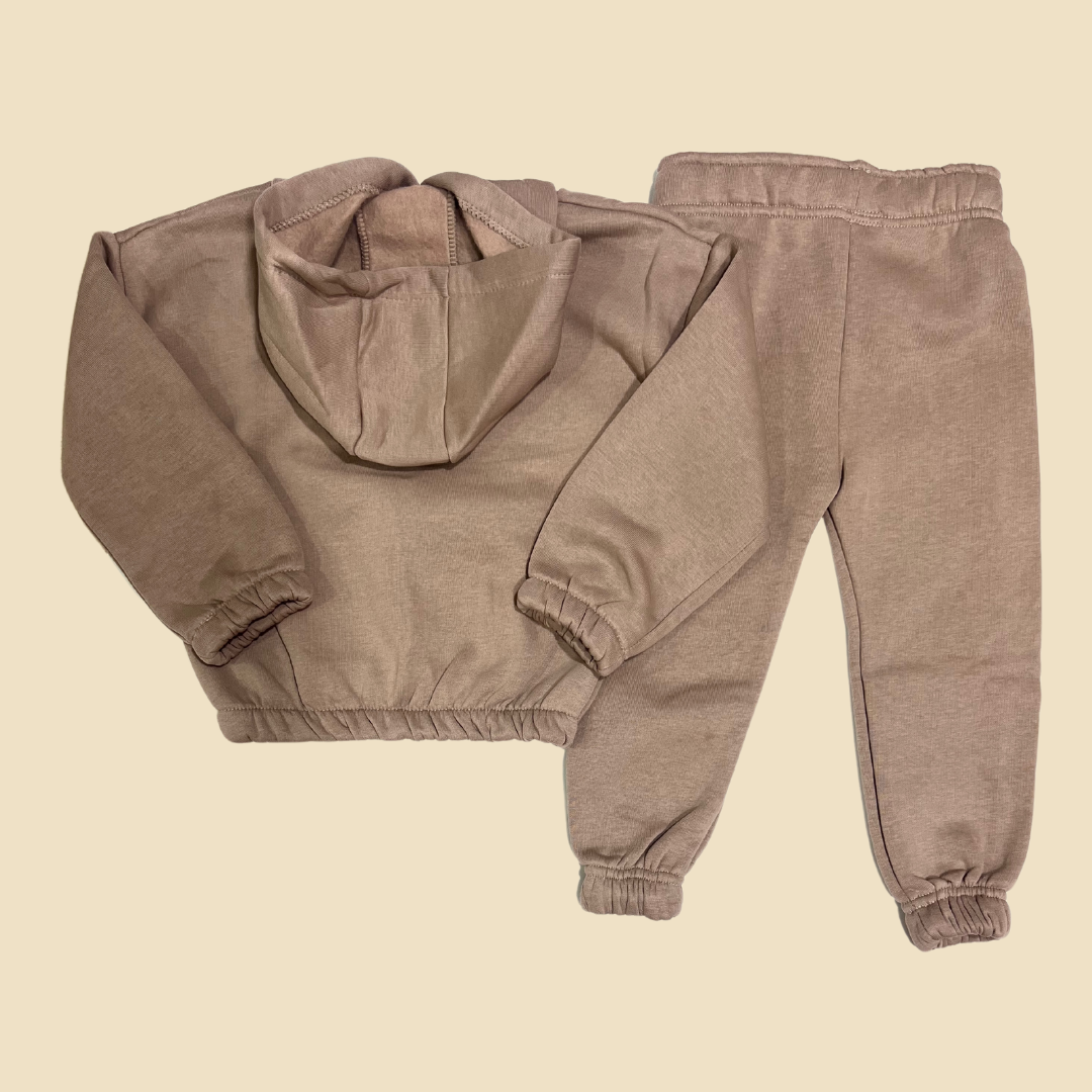 Beige Fleece Set