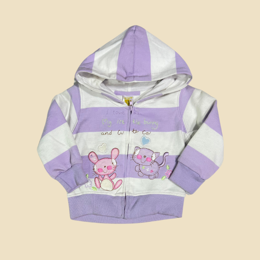 Cotton Purple Stripped Jacket
