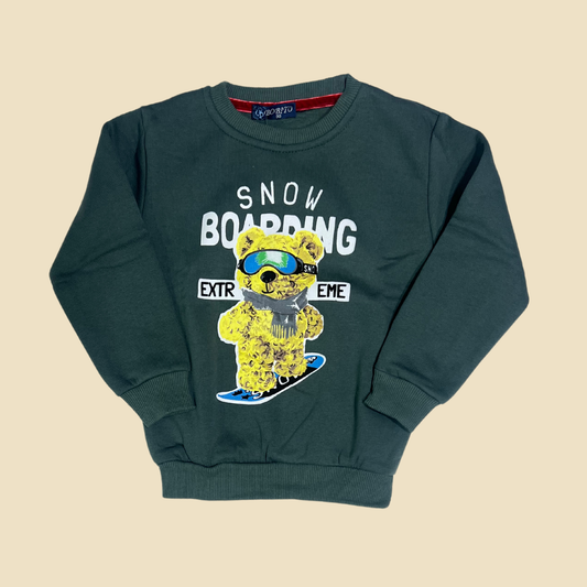 Snow Boarding Fleece Sweatshirt