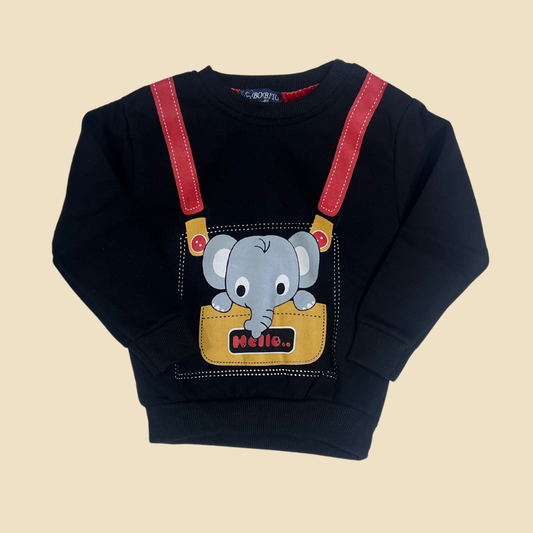 Elephant Fleece Sweatshirt