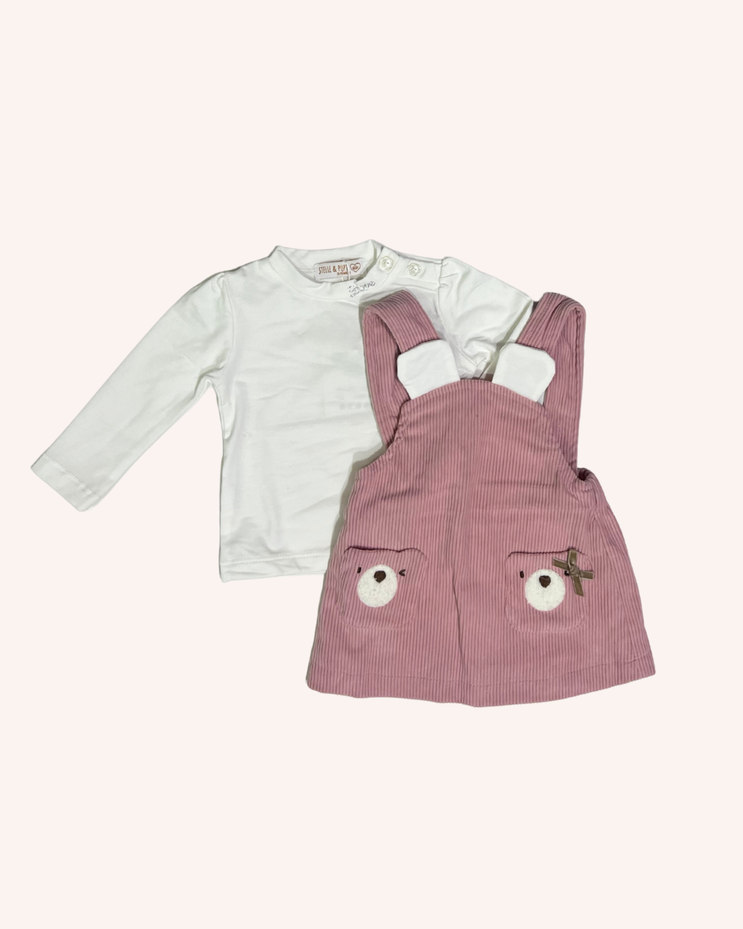 Velvet Baby Pink Dress