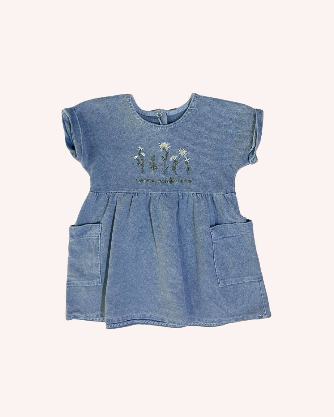 Denim Flowers Dress