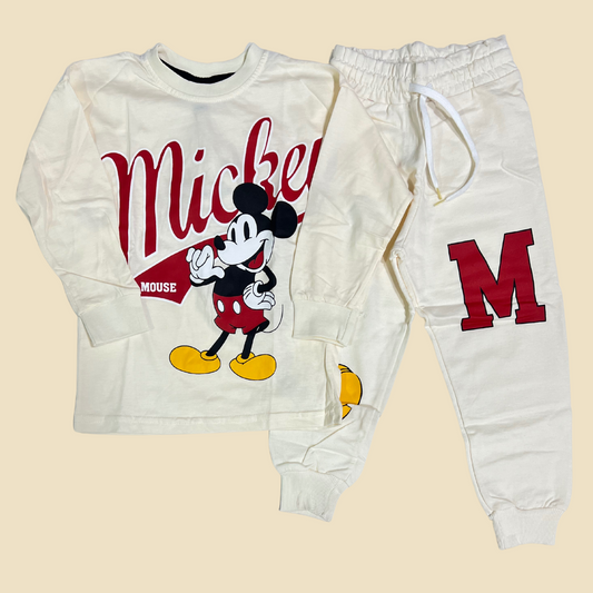 Mickey Off-White Set