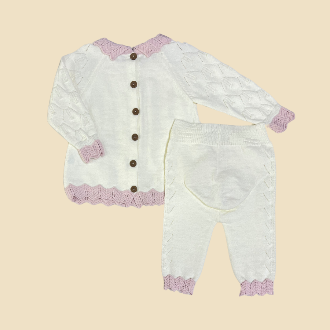 White Knitwear Set