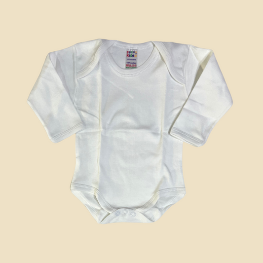 White Long-Sleeve Bodysuit