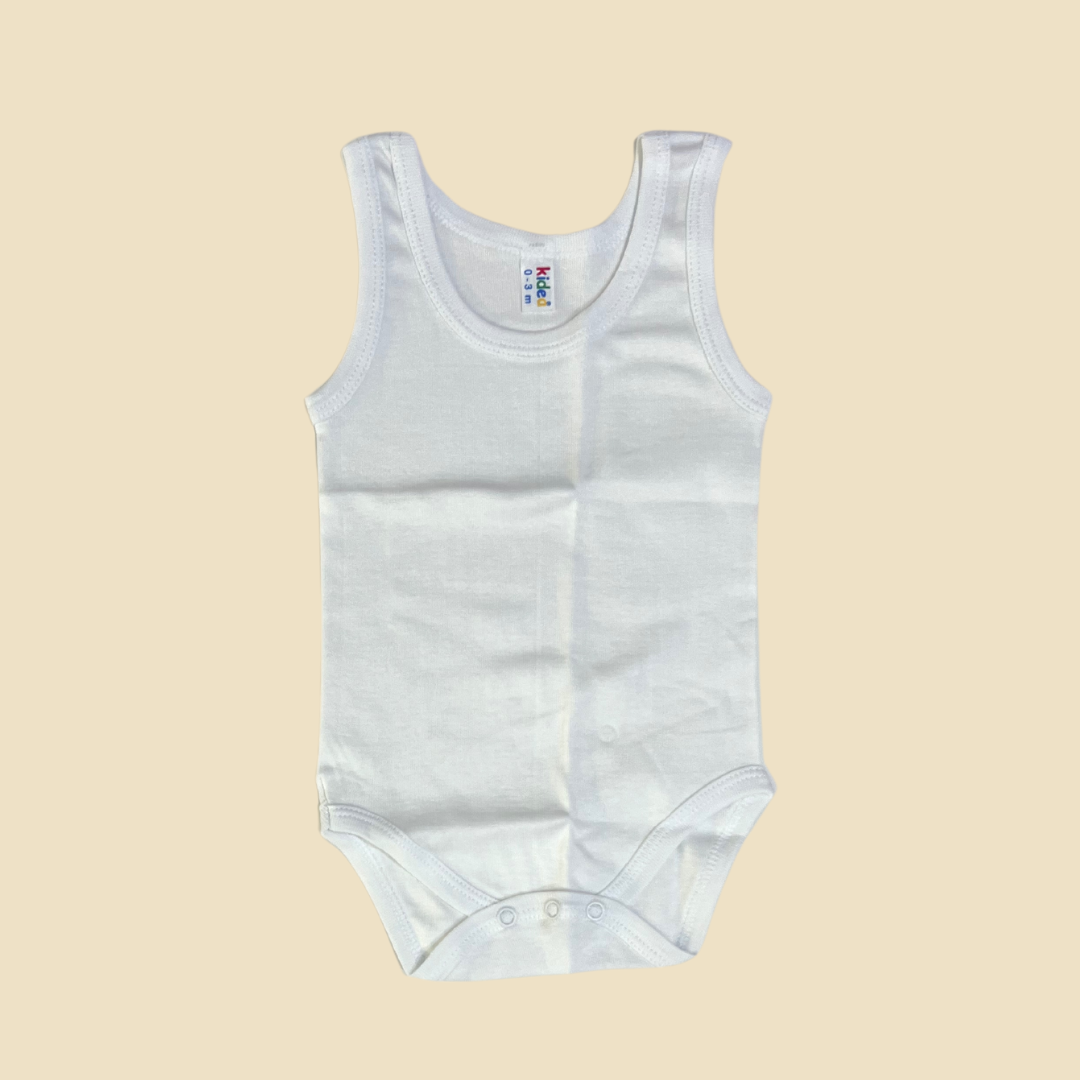 White Sleeveless Bodysuit