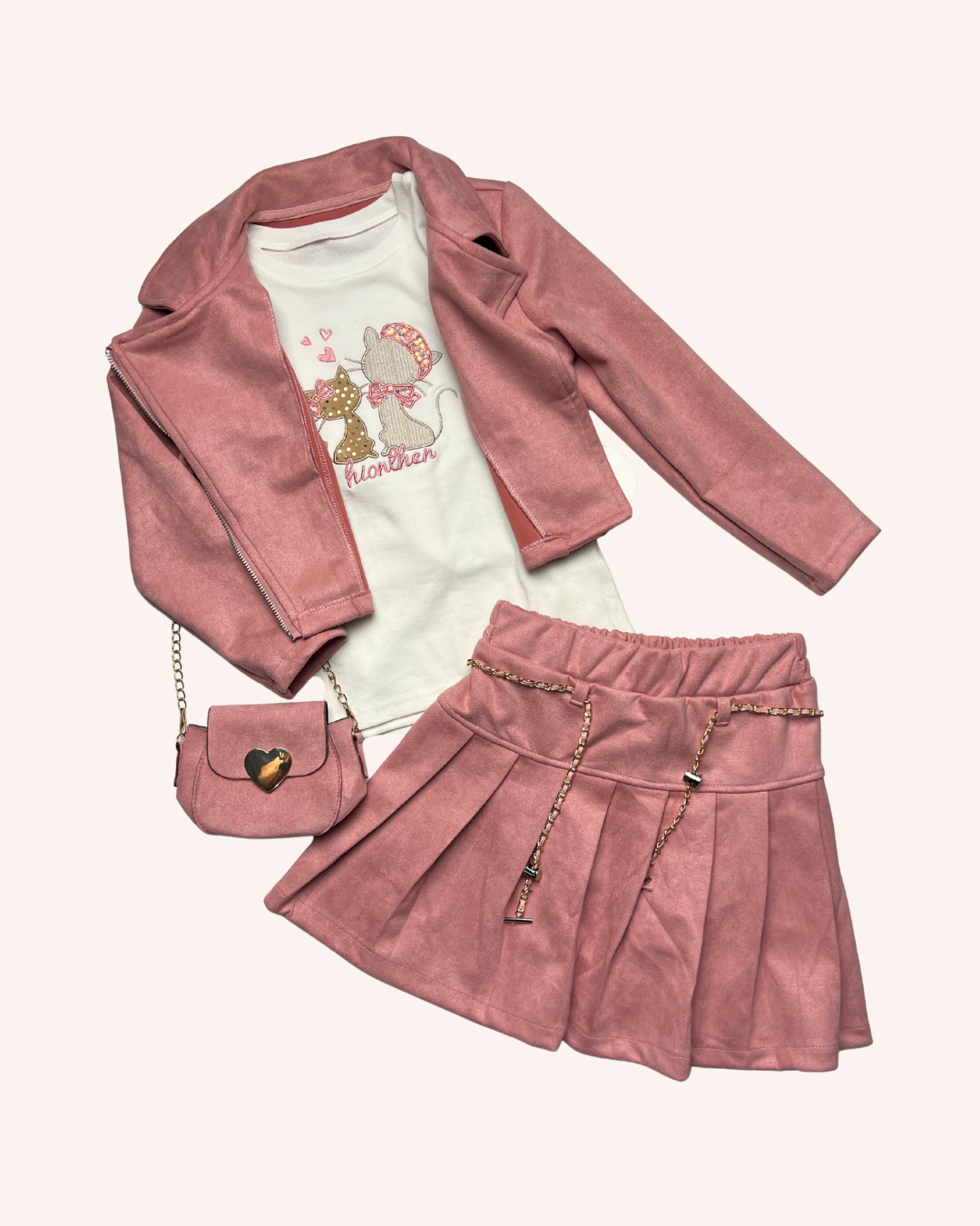 Velvet Pink 3-Pcs Set