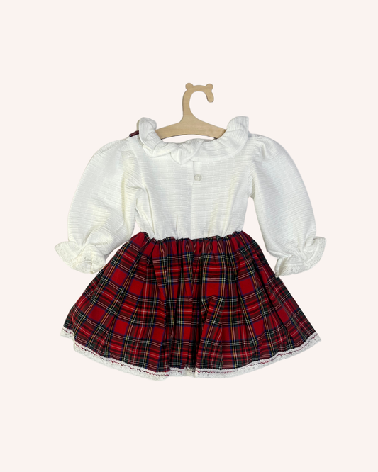 Red Christmas Plaid Dress