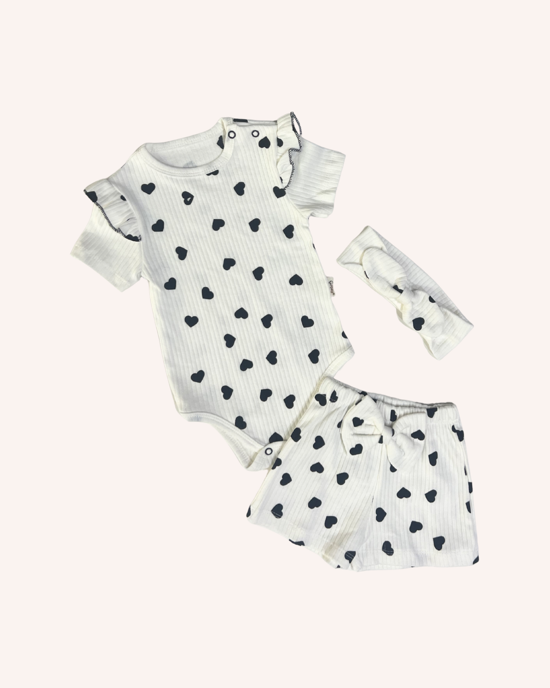 Hearts Bodysuit Set