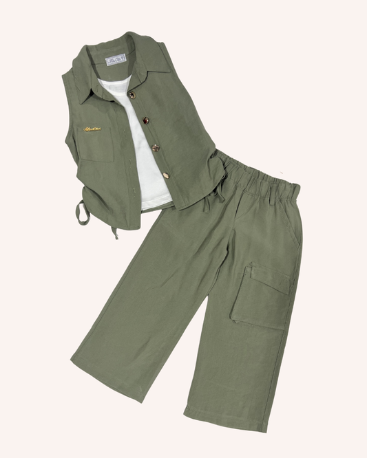 Khaki 3-Pcs Set