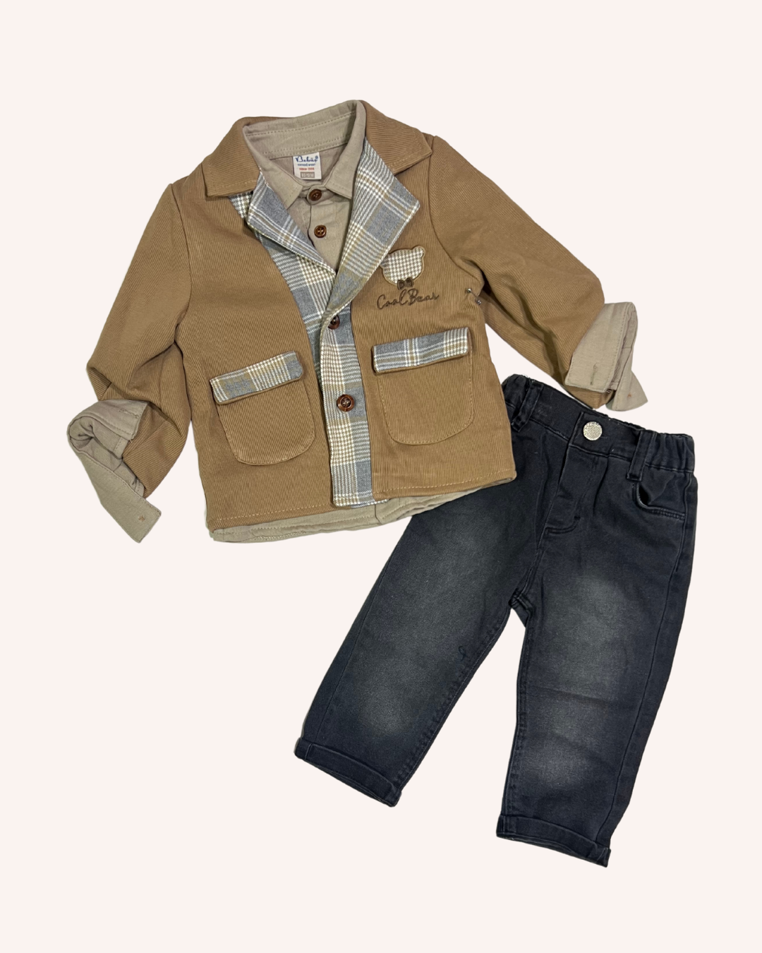 Beige Cool Bear Outfit