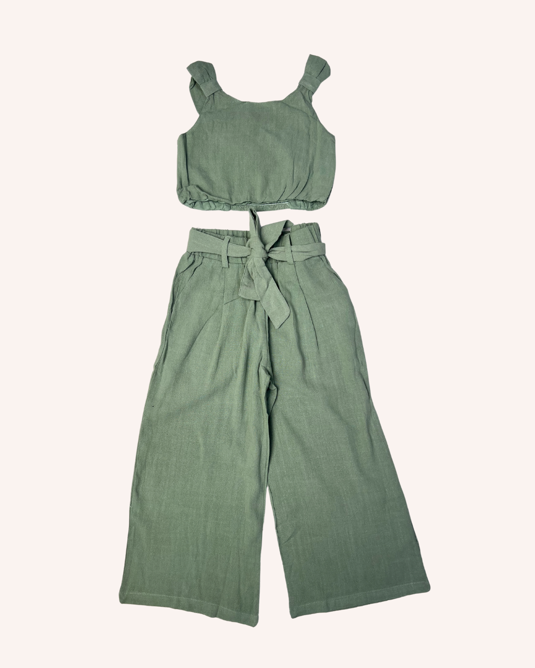 Green Linen Set