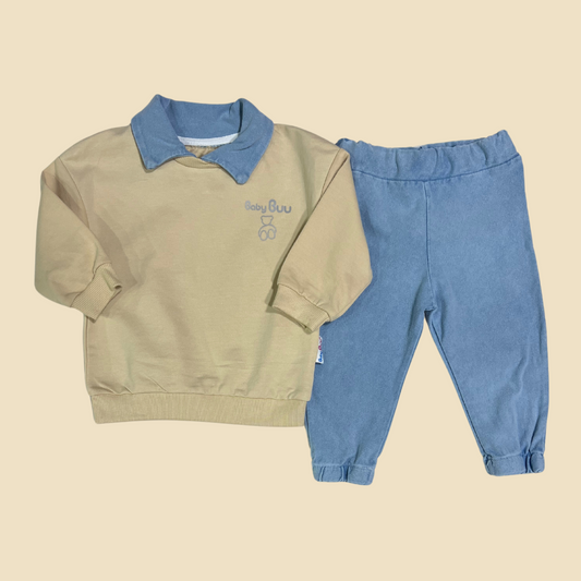 Beige Casual Set